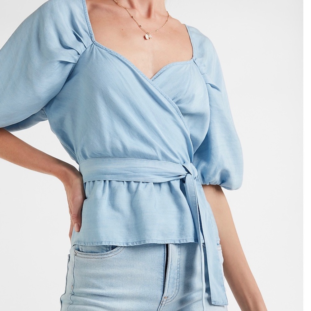 Soft denim like top from Express